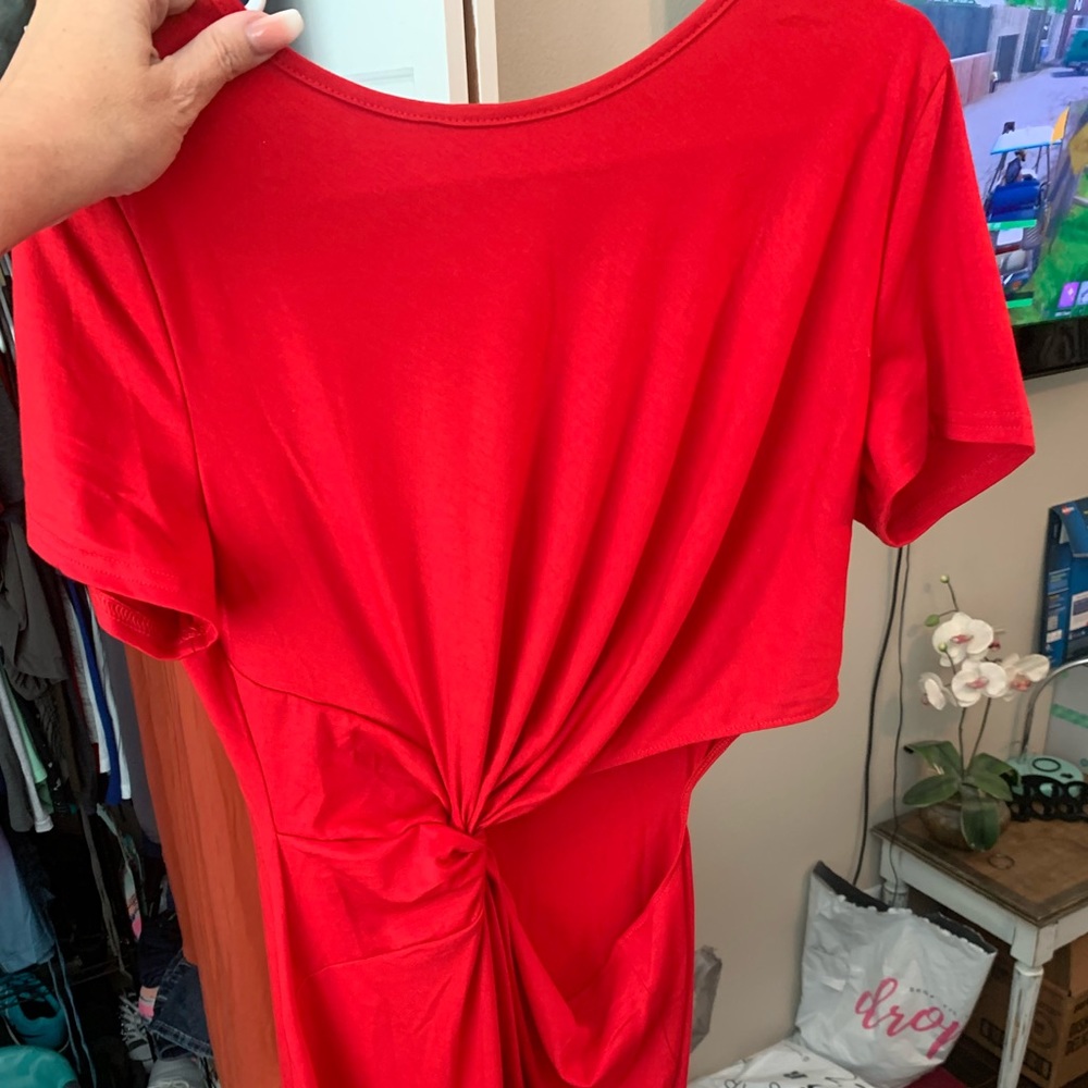 Red maxi dress.. never worn shein